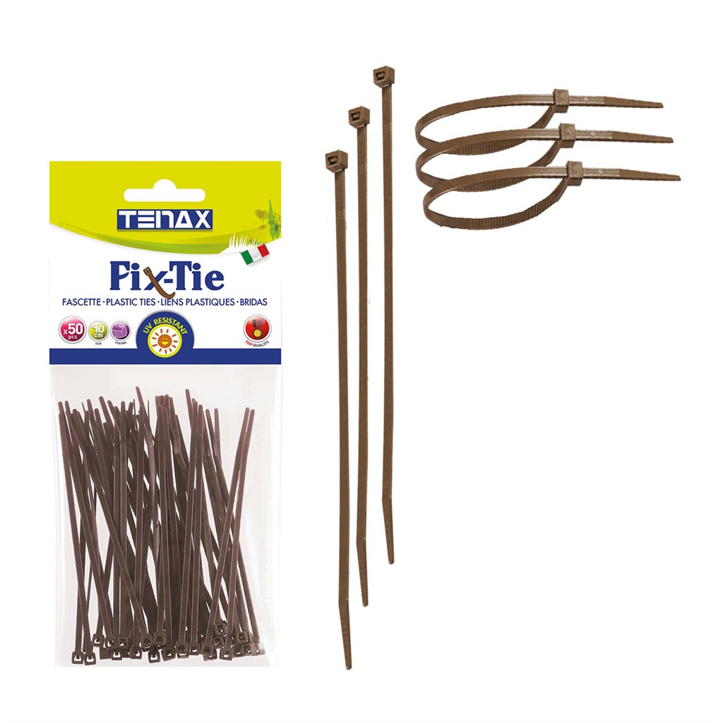 FASCETTA FIX TIE MARRONE 200X4,8 PZ.50